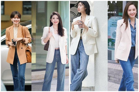 5 lưu ý nàng công sở tuổi 30+ diện cặp đôi blazer và jeans tôn dáng nhất