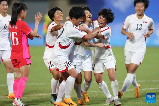 Tuyển nữ CHDCND Triều Tiên, Nhật Bản vào chung kết bóng đá nữ ASIAD 19