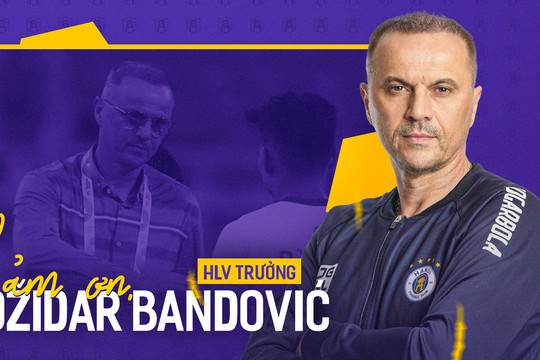 Câu lạc bộ Hà Nội chia tay huấn luyện viên Bandovic