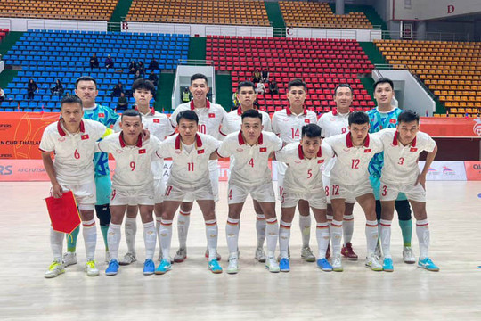 Thắng Nepal 5-0, tuyển futsal Việt Nam sớm giành vé dự giải châu Á