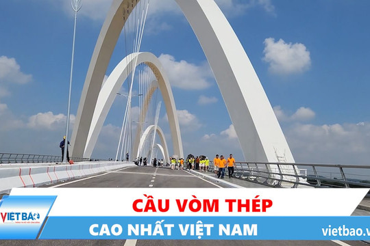 Bắc Ninh: Độc lạ cầu vòm thép cao nhất Việt Nam