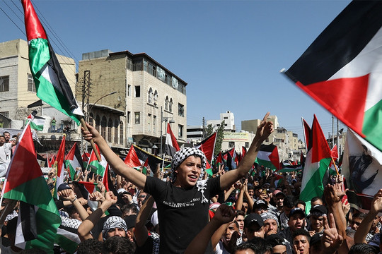 Tuần hành rầm rộ ở nhiều nước ủng hộ người Palestine