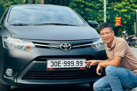 Toyota Vios từng đeo biển ngũ quý 9 về tay chủ mới được rao bán 395 triệu đồng