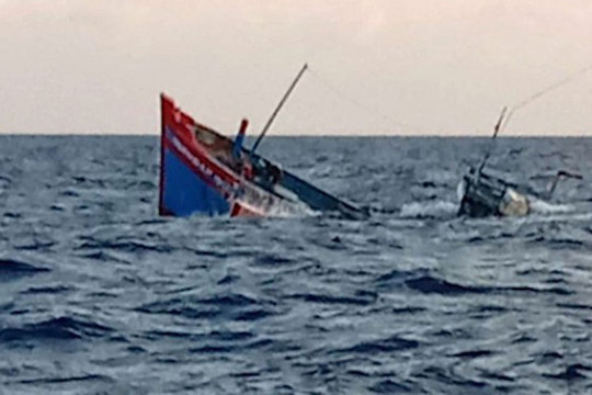 Tàu cá ở Quảng Nam, Quảng Ngãi bị sóng đánh chìm, cứu hơn 80 người, 15 ngư dân mất tích