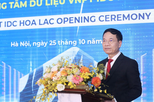 Bộ trưởng Nguyễn Mạnh Hùng nói về vai trò của hạ tầng dữ liệu