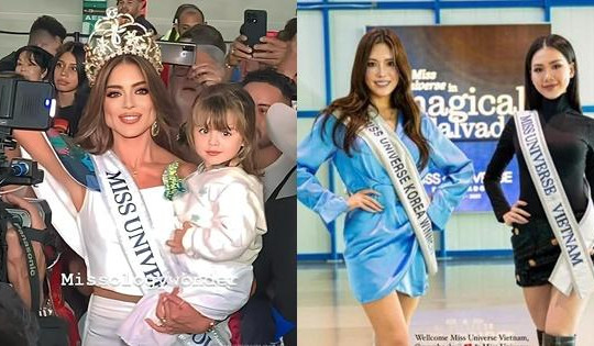 Người đẹp Colombia bế con ra sân bay đi thi Hoa hậu Hoàn vũ