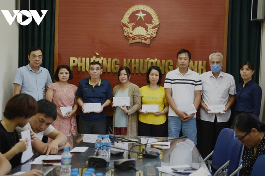 Sáng nay, Hà Nội tổ chức chi trả hỗ trợ nạn nhân trong vụ cháy ở Khương Hạ