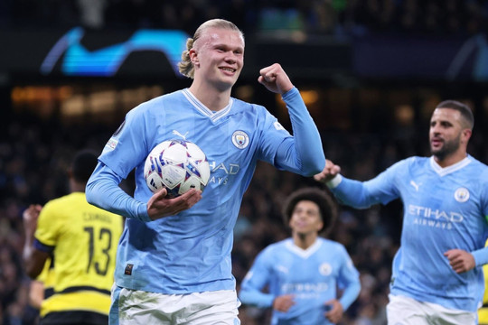 Haaland ghi 2 bàn, Man City thắng dễ Young Boys