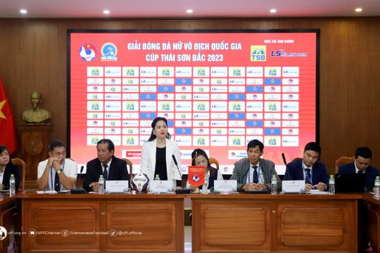 Hoàn tất công tác chuẩn bị khai mạc lượt đi giải bóng đá nữ Việt Nam 2023