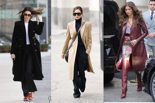 Mặc áo khoác dáng dài sành điệu như các biểu tượng thời trang với 10 công thức