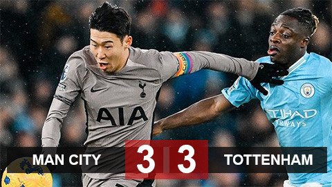 Hòa Tottenham 3-3, Man City bị Arsenal bỏ xa 3 điểm
