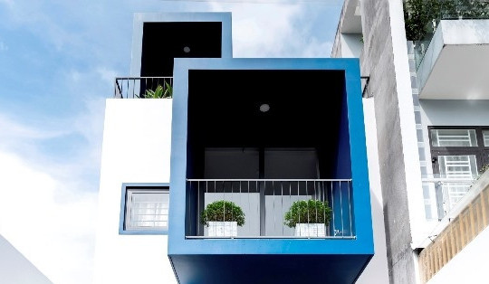 Nhà 3 tầng thiết kế ‘khung rỗng’ khác biệt