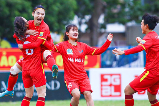 Hà Nội I vững vàng ngôi đầu giải bóng đá nữ vô địch quốc gia 2023