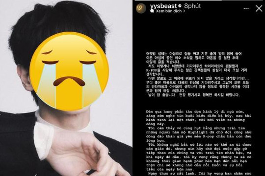 Nghệ sĩ Hàn hụt hẫng vì show ở Mỹ Đình bị hủy, nhắn nhủ đến fan đầy đau lòng