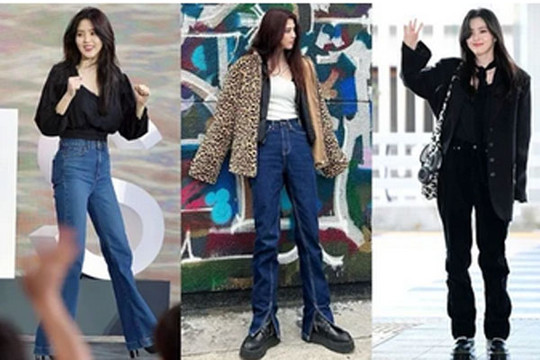 Phong cách diện quần jeans của Han So Hee: Phối đồ dịu dàng hay cá tính cũng đều đẹp xuất sắc