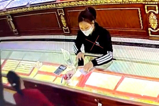Bắt 'nữ tặc' cướp giật tiệm vàng ở Nghệ An