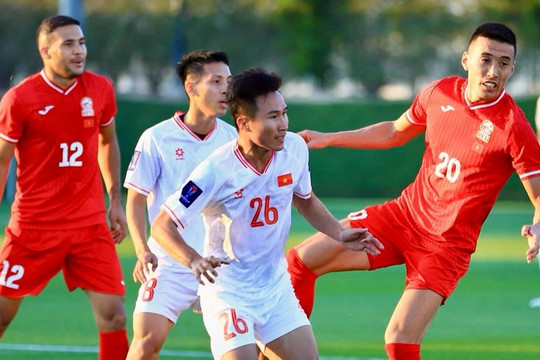 Tuyển Việt Nam thua nhẹ Kyrgyzstan trước Asian Cup 