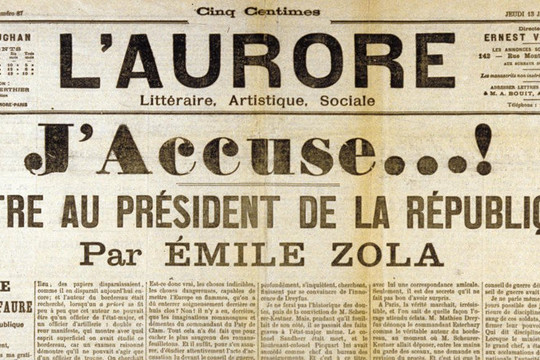 Ngày 13/1 năm xưa: Nhà văn Emile Zola ‘giải oan’ cho Dreyfus