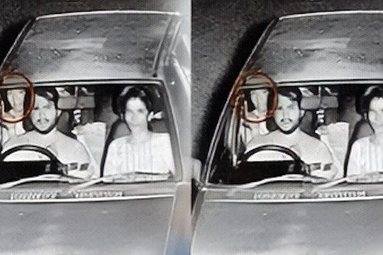 Bí ẩn hình ảnh người phụ nữ thứ 3 xuất hiện trên ô tô chụp bởi camera giao thông