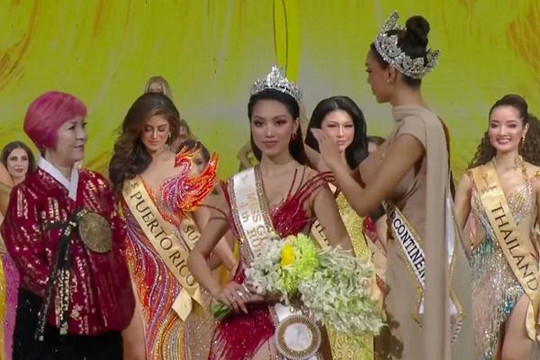Đại diện Việt Nam giành giải Á hậu 4 ở Hoa hậu Toàn cầu