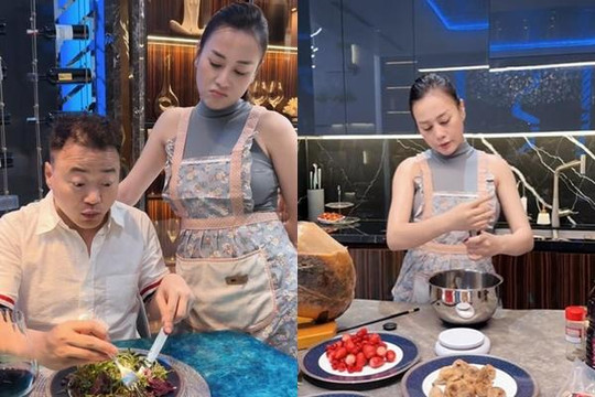 Món ăn khiến Phương Oanh mất 4 tiếng thực hiện, mang tận bàn cho Shark Bình, có khó làm không?