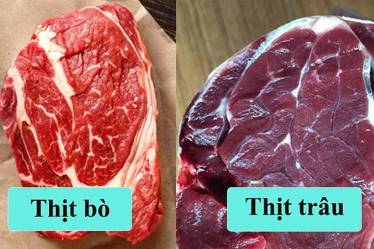Mẹo cực hay giúp phân biệt lõi bò, thịt trâu và thịt lợn sề, Tết này không sợ mua nhầm