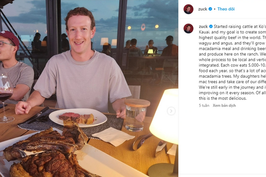 Con gái Mark Zuckerberg nghĩ bố chăn bò để kiếm sống
