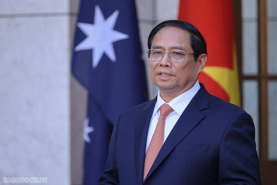 Đối tác chiến lược toàn diện Việt Nam - Australia khẳng định cam kết đối với hòa bình, an ninh, ổn định tại Biển Đông