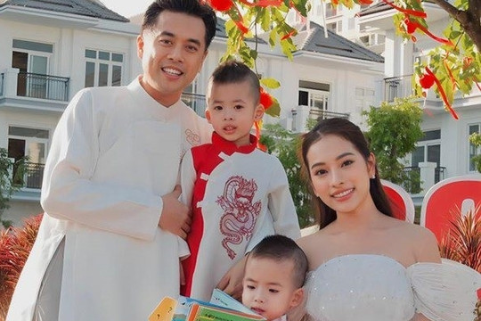 Có 2 con trai với vợ trẻ kém 13 tuổi, Dương Khắc Linh đặt tên cho cặp song sinh họ Dương cực ý nghĩa