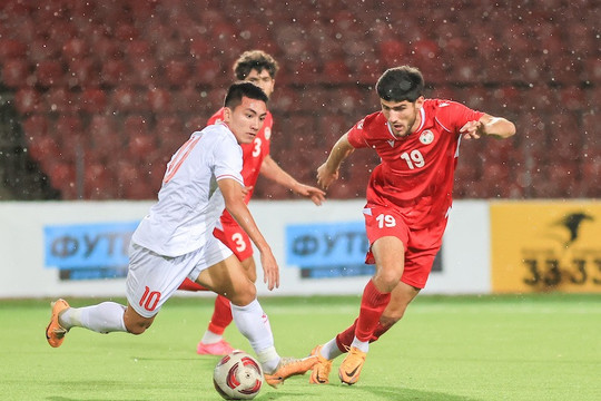 U23 Việt Nam bất bại sau 2 trận đấu với U23 Tajikistan