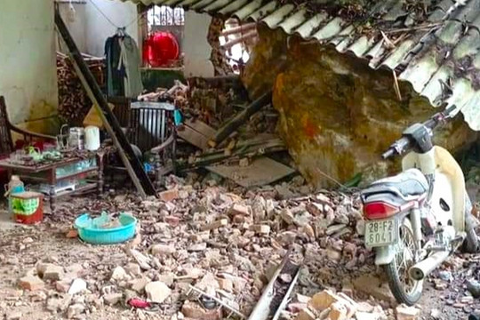 Động đất ở Hà Nội gây sập nhà, chết đàn dê ở Hòa Bình