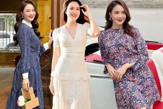 Hồng Diễm gợi ý 4 mẫu váy liền trẻ trung, phù hợp với phụ nữ trên 40 tuổi