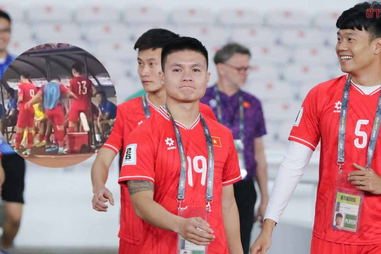 Báo Thái Lan bình luận hình ảnh Quang Hải đá thùng nước khi không được thi đấu