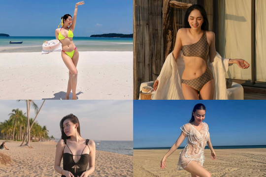 Bỏng mắt khi hè đến sao Việt tranh thủ lên đồ du lịch với bikini