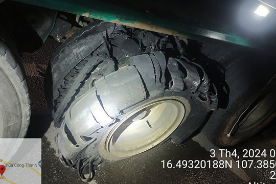 Loạt ô tô nổ lốp trên cao tốc Cam Lộ - La Sơn: Không thể tưới nước giảm nhiệt