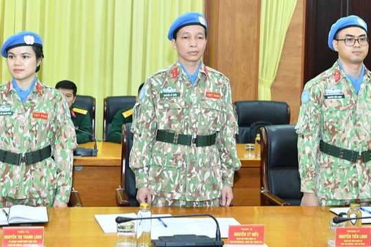 Thêm 3 sĩ quan Việt Nam sang châu Phi gìn giữ hòa bình