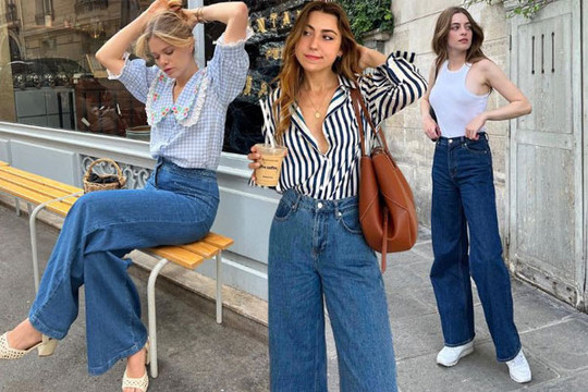 Phụ nữ Pháp thường mặc quần jeans với 5 mẫu áo để trông thật trẻ trung, sang xịn mịn
