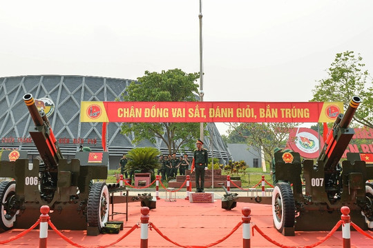 Dàn đại pháo phục vụ lễ kỷ niệm 70 năm Chiến thắng Điện Biên Phủ