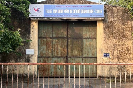Vì sao trung tâm đăng kiểm tại Quảng Bình đóng cửa suốt cả tháng?