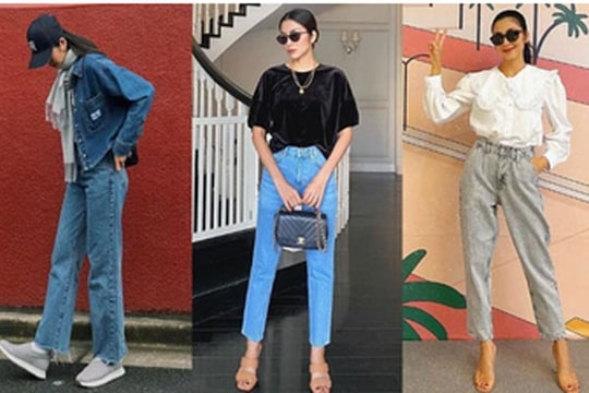 Tham khảo Tăng Thanh Hà 10 cách mặc quần jeans ống đứng sành điệu suốt 4 mùa