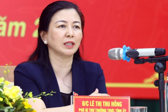 Bà Lê Thị Thu Hồng tạm thời điều hành hoạt động của Tỉnh ủy Bắc Giang