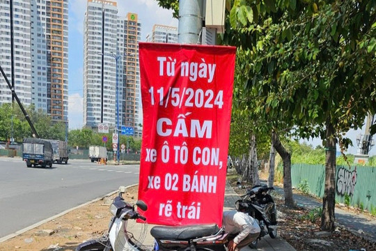 TPHCM chưa đóng nút giao Đồng Văn Cống, cấm xe máy và ô tô rẽ trái từ 11/5