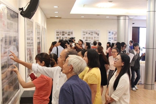 Postcards depicting President Hồ Chí Minh on display in HCM City