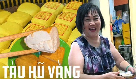 Tàu hũ vàng chấm nước muối hẹ: Món ăn truyền thống của người Hoa chỉ bán mỗi năm một lần, giá 30.000 VNĐ/miếng mà ai cũng tranh nhau mua