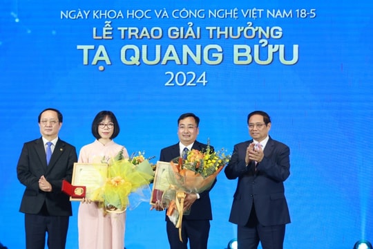 Hai nhà khoa học được trao tặng Giải thưởng Tạ Quang Bửu 2024