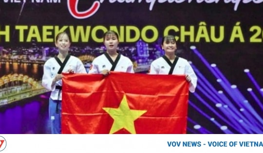 Female Vietnamese team wins gold at Asian Taekwondo Championship