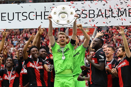 Leverkusen lập kỷ lục vĩ đại trong ngày vô địch Bundesliga