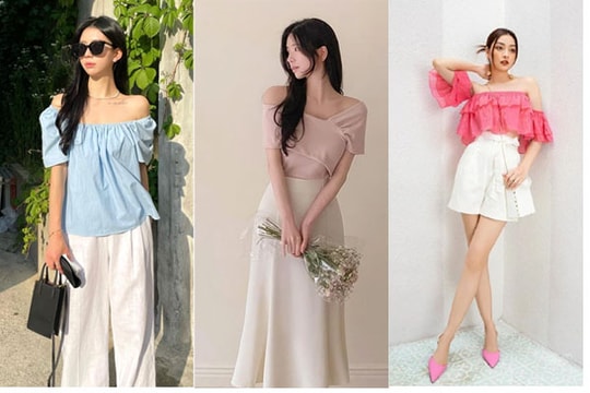 Mix đồ cùng áo trễ vai - hot trend của mùa hè này