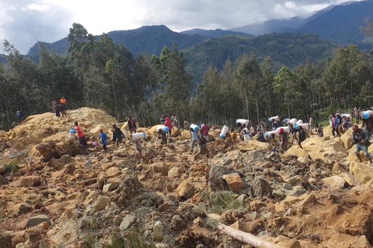 Hàng trăm người nghi thiệt mạng do lở đất ở Papua New Guinea