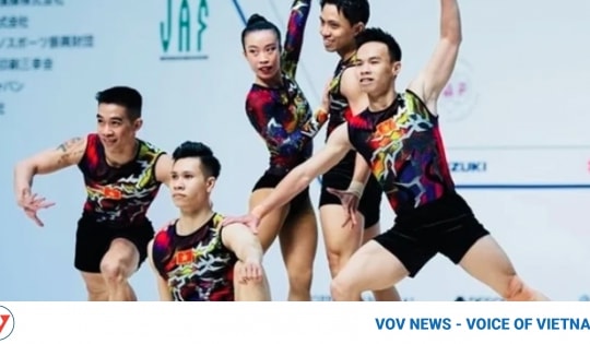 Vietnamese athletes win gold medal at Aerobic World Cup in Japan